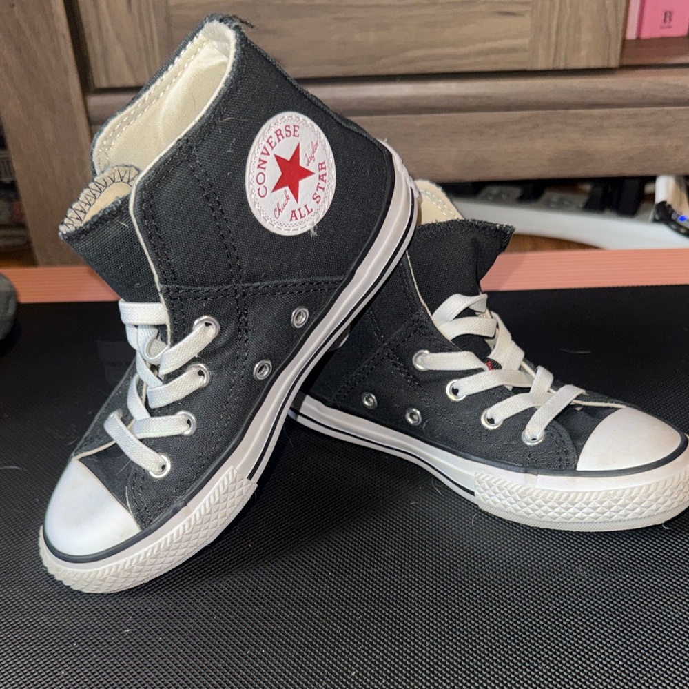 Converse Black and White High-Top Sneakers